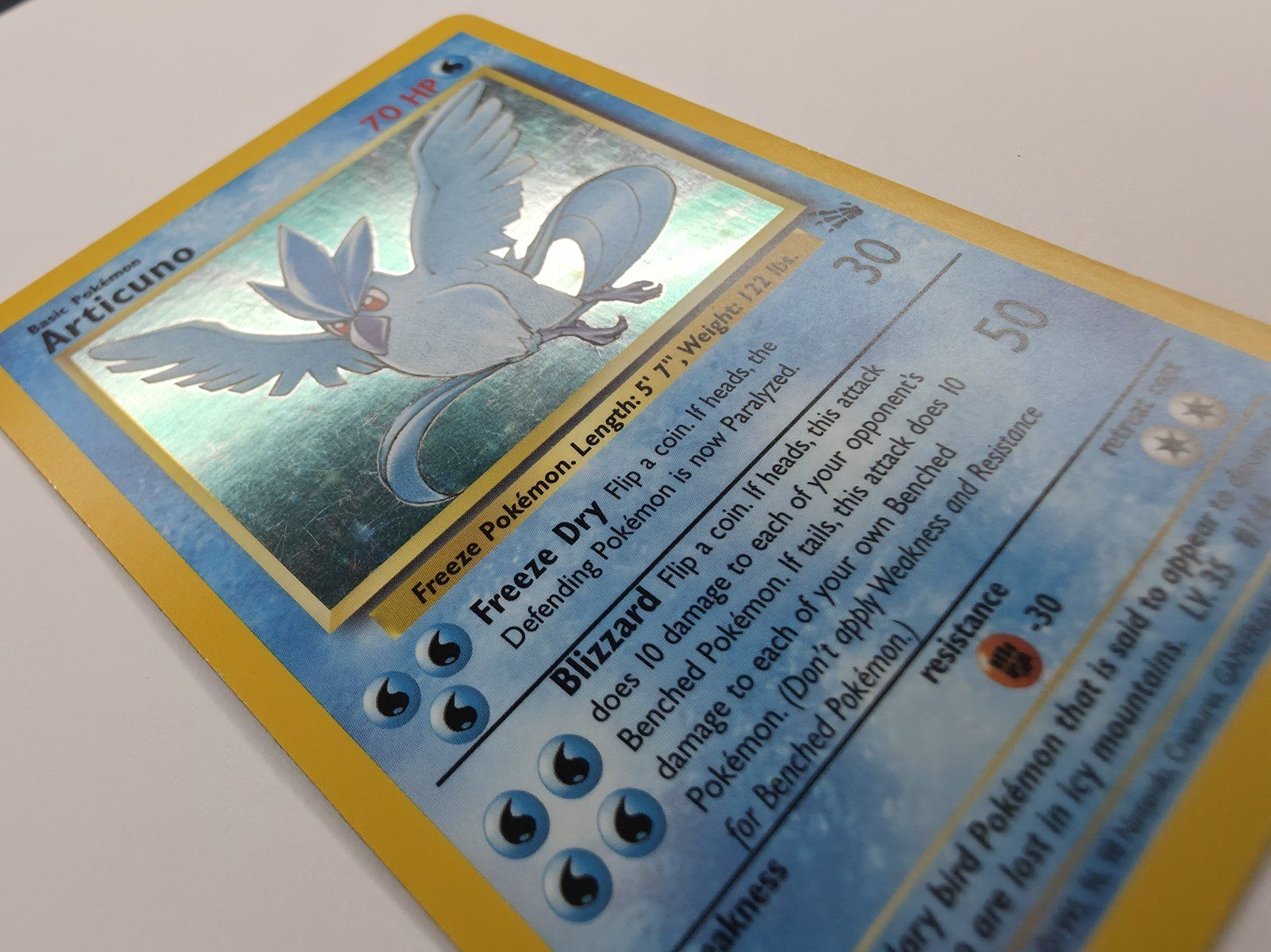 Articuno holo close-up