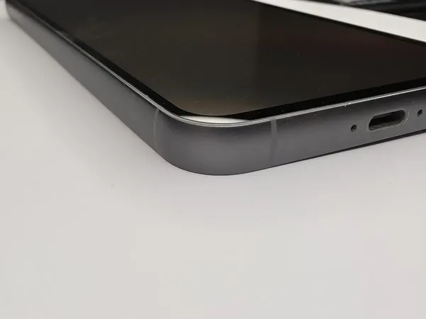 Samsung Galaxy S23 FE top corner close-up