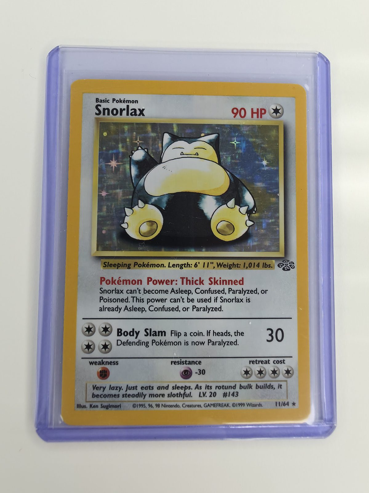 Snorlax sleeved front