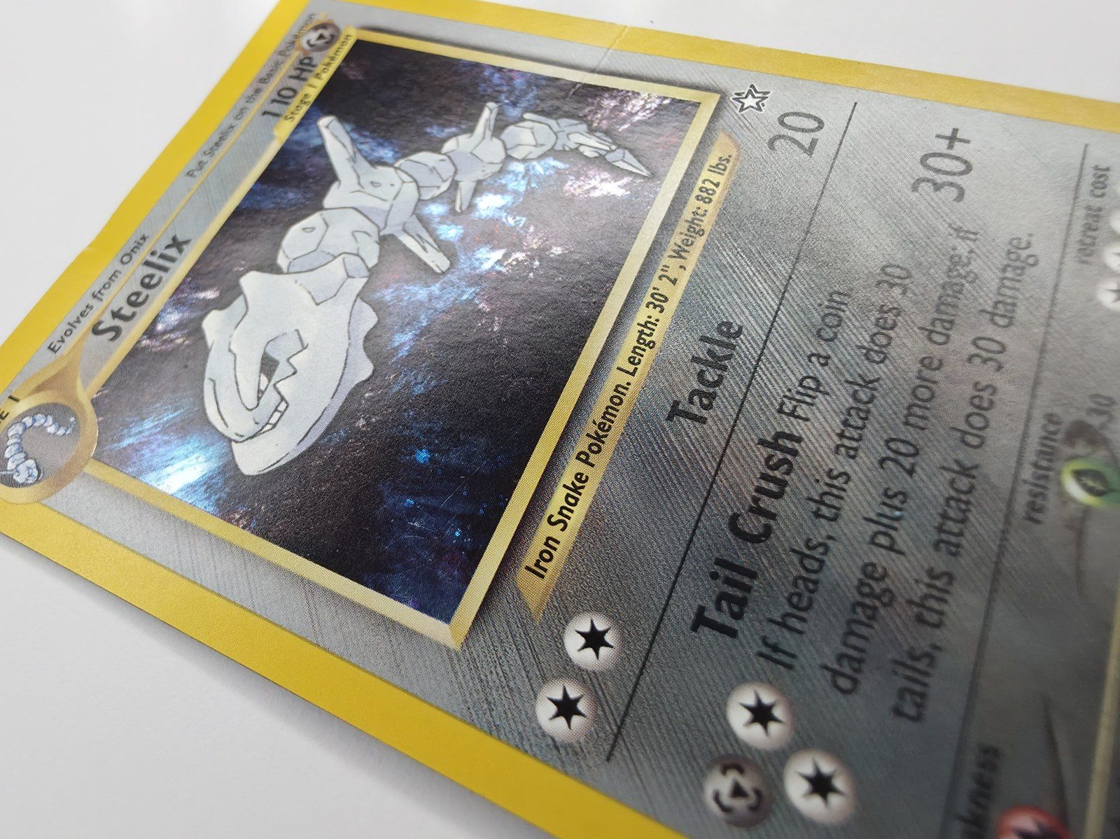 Steelix holo close-up